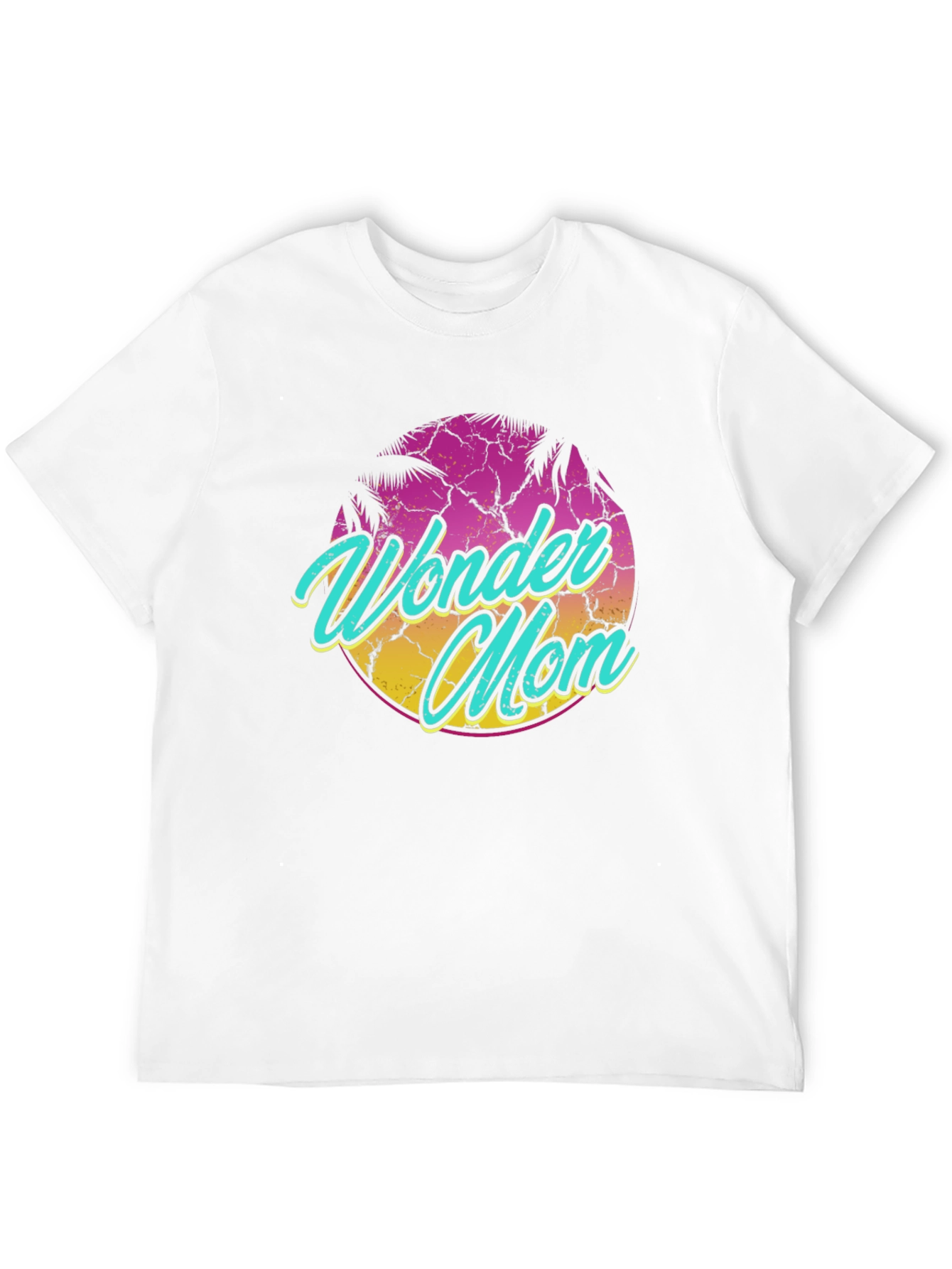 Wonder Mom Retro Graphic Tee - Black T-Shirt