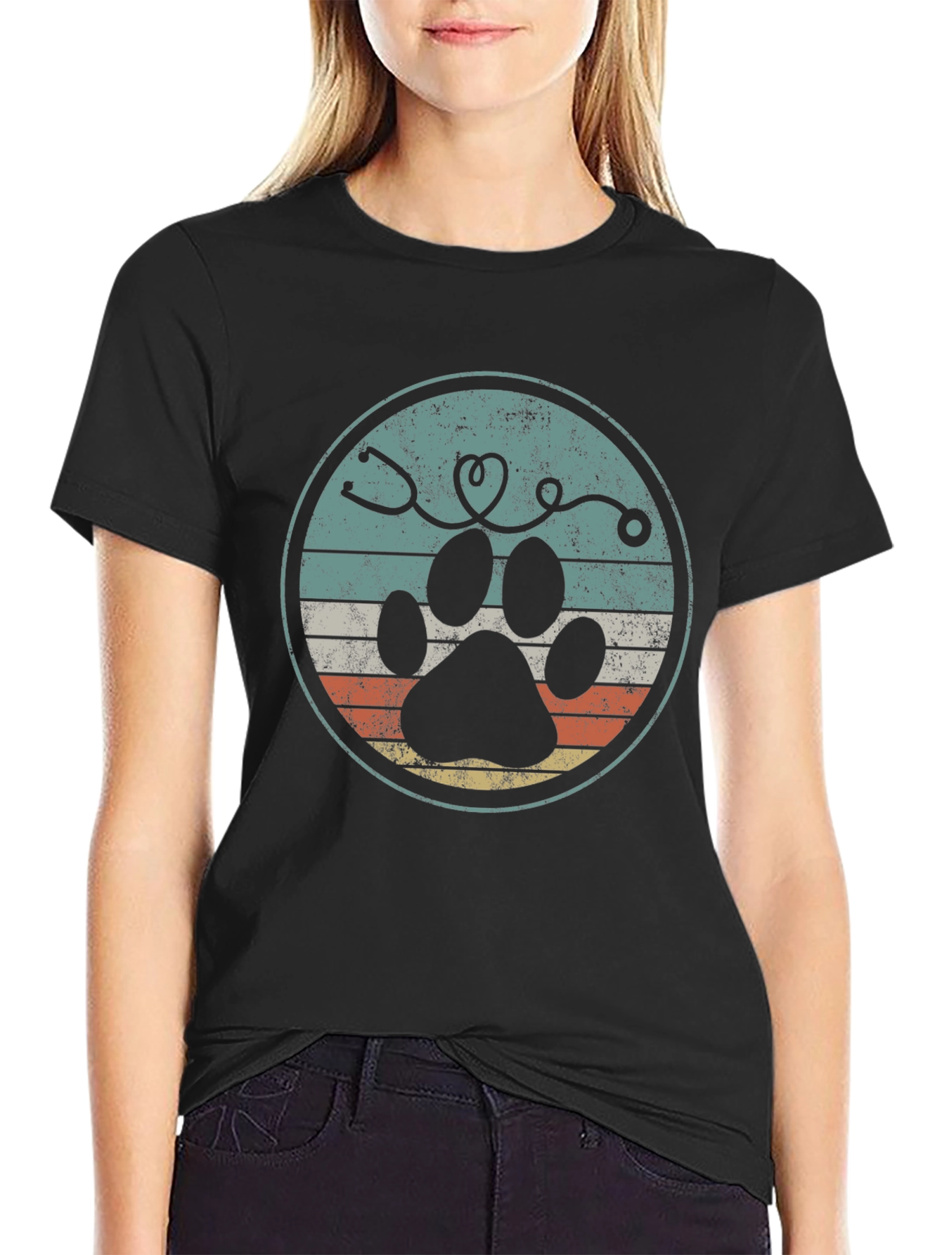 Vet Paw Print T-Shirt
