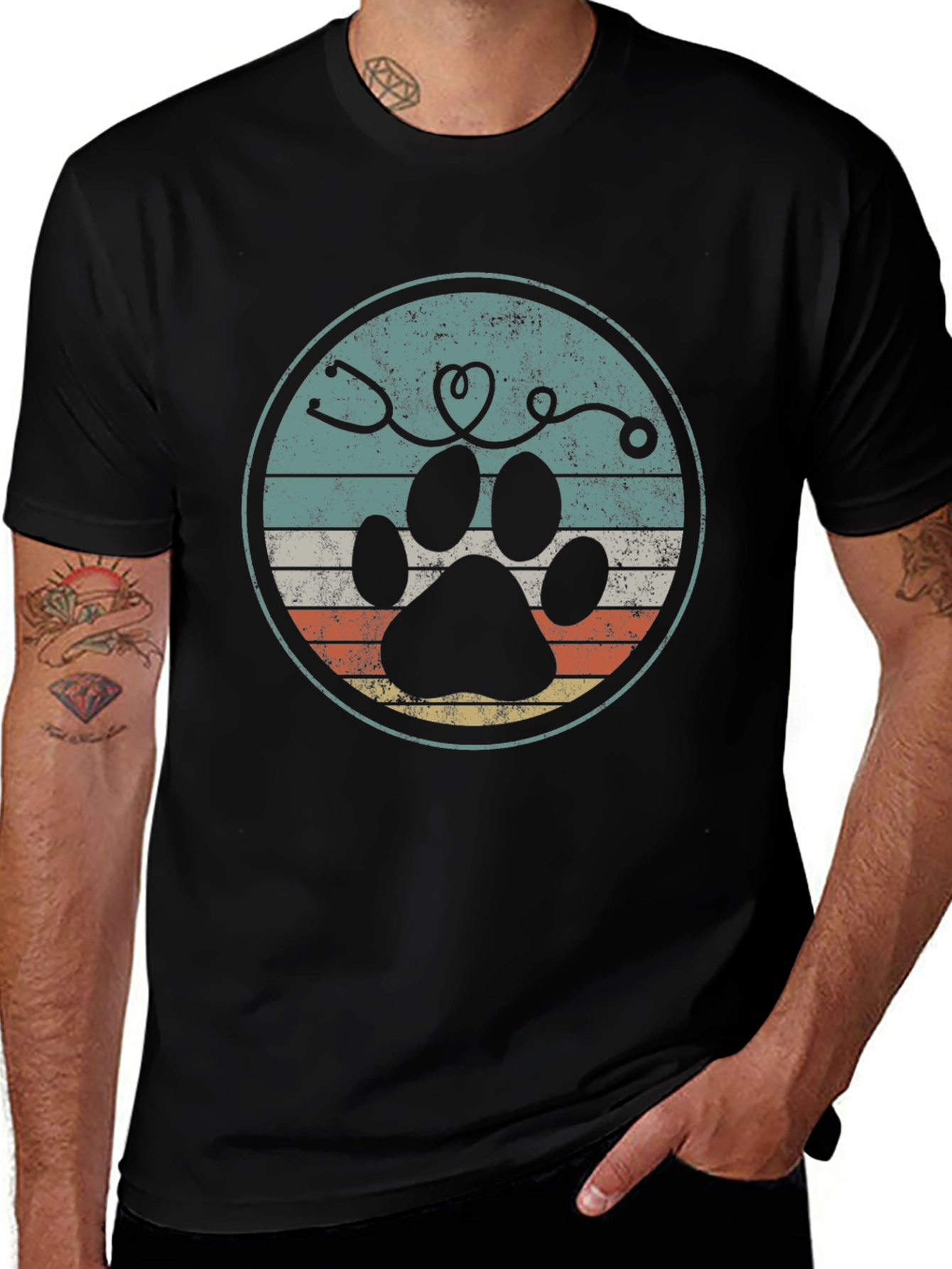 Vet Paw Print T-Shirt