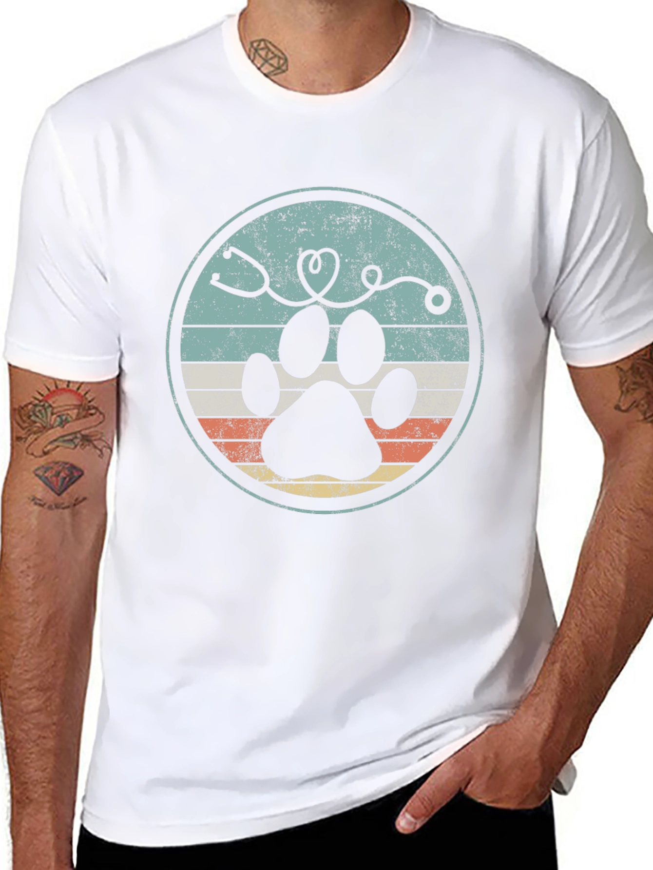 Vet Paw Print T-Shirt