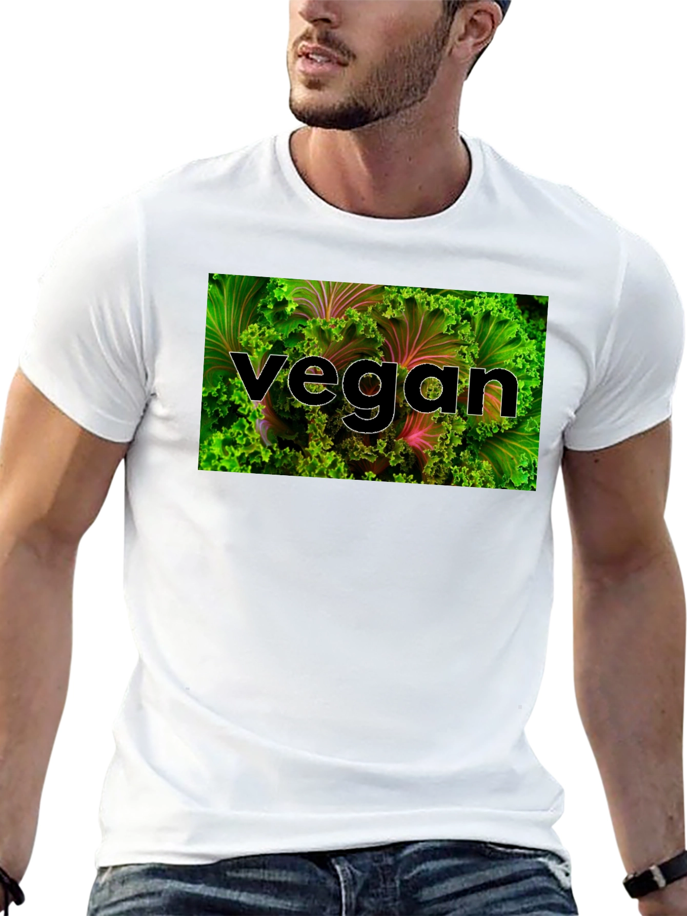 Vegan Lettuce Graphic T-Shirt - Organic & Stylish