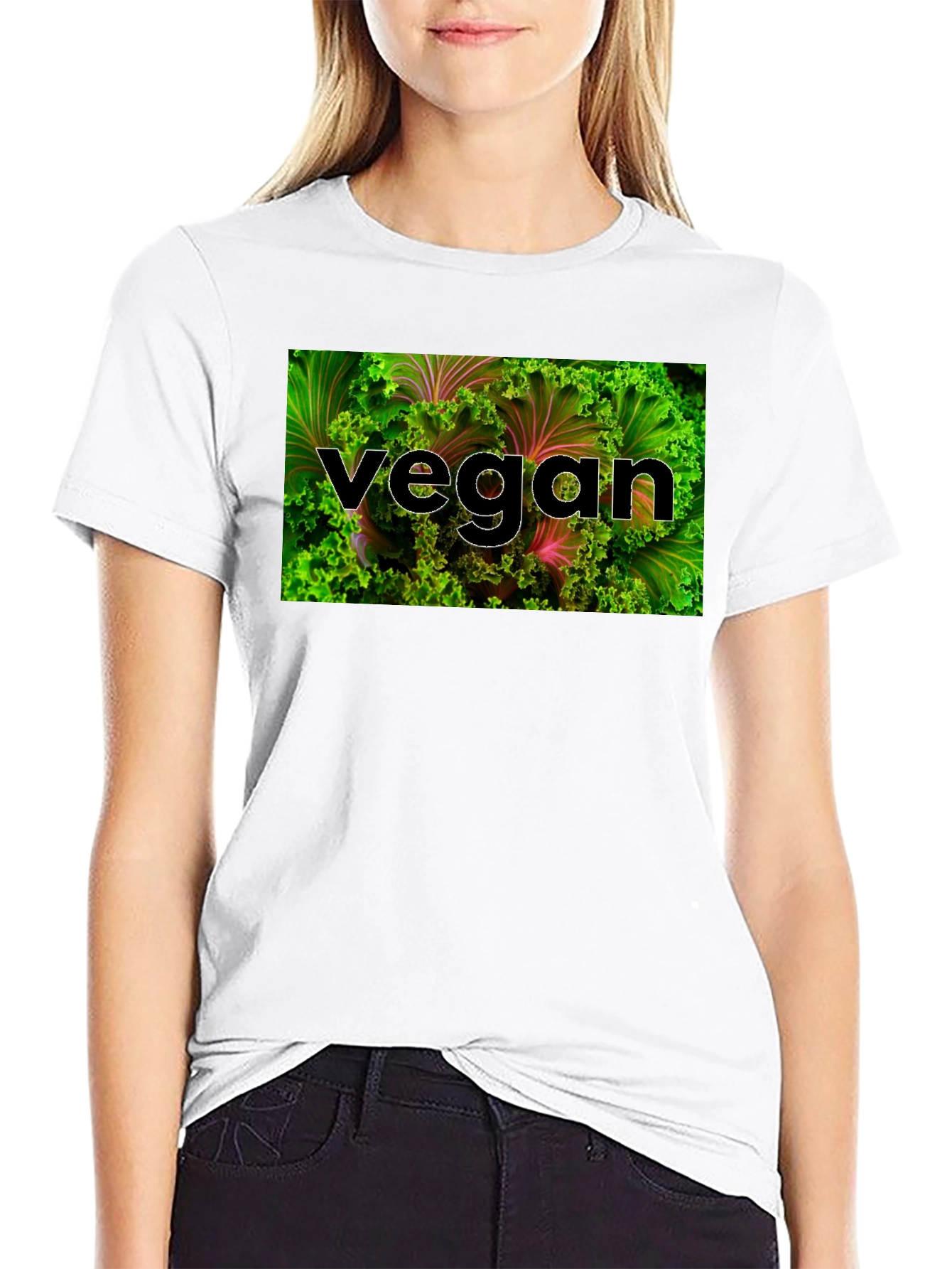 Vegan Lettuce Graphic T-Shirt - Organic & Stylish