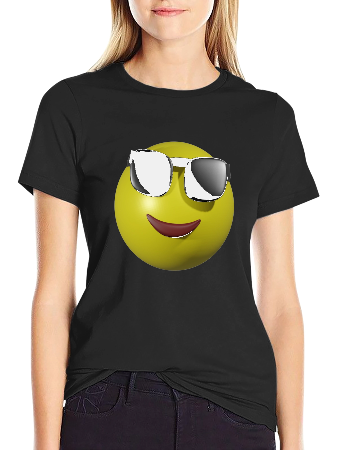 Cool Emoji Black T-Shirt