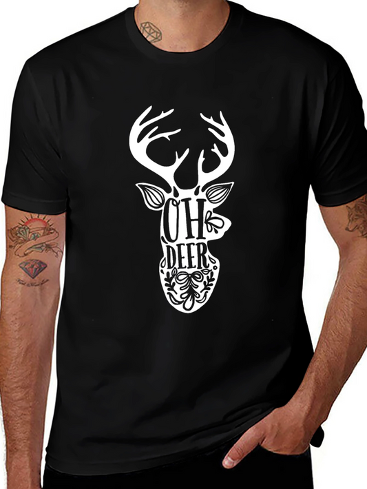 Oh Deer Graphic T-Shirt - Trendy Stag Tee