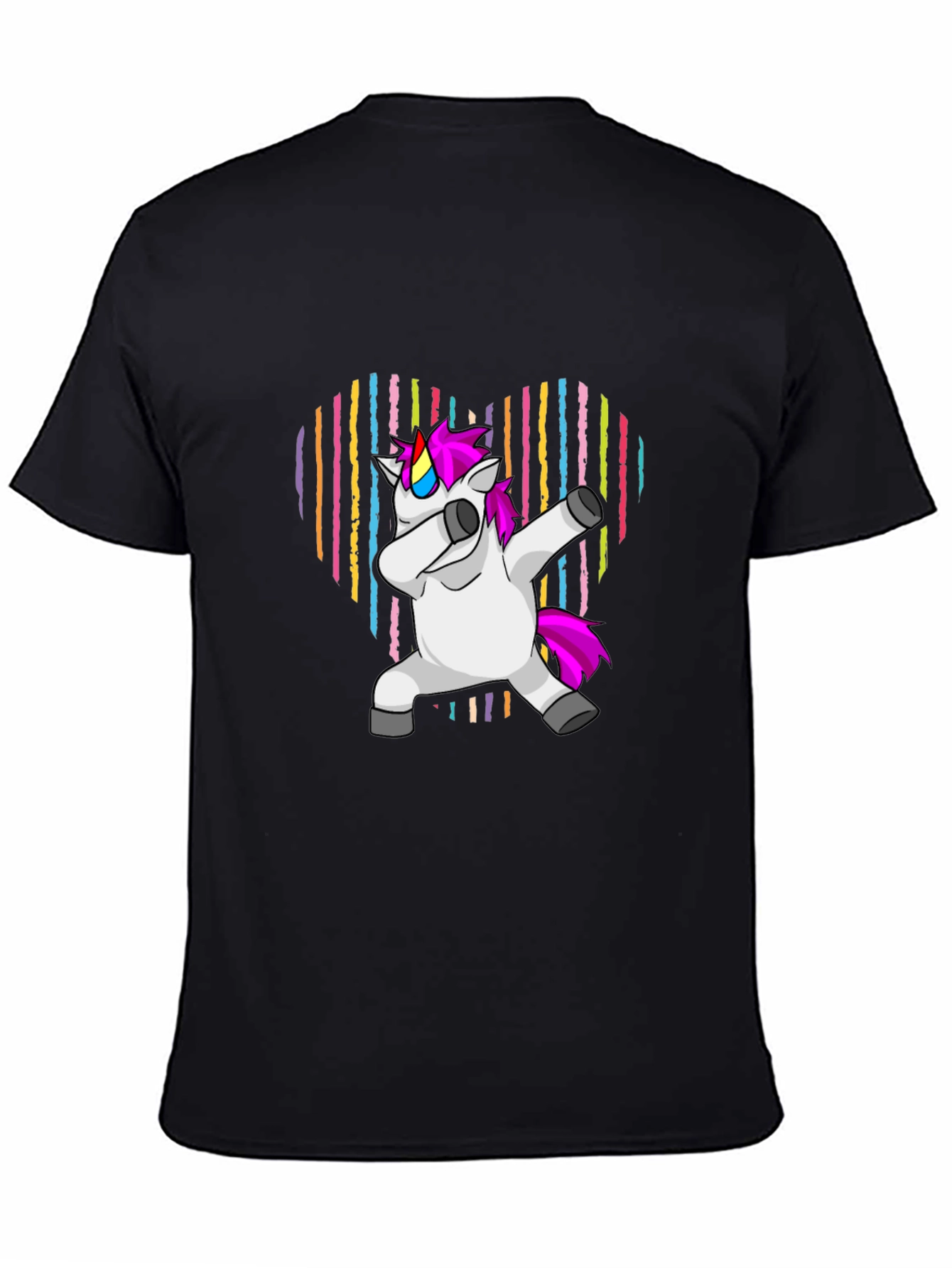 Unicorn Dabbing Heart T-Shirt