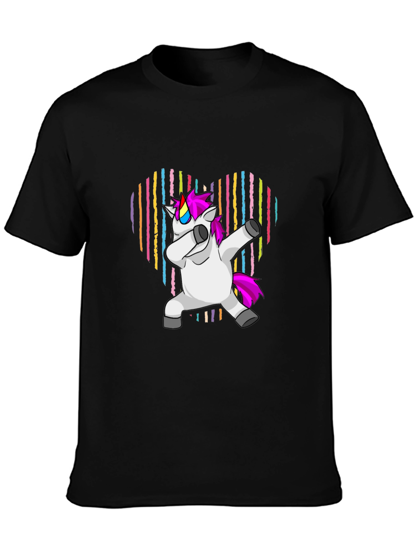 Unicorn Dabbing Heart T-Shirt