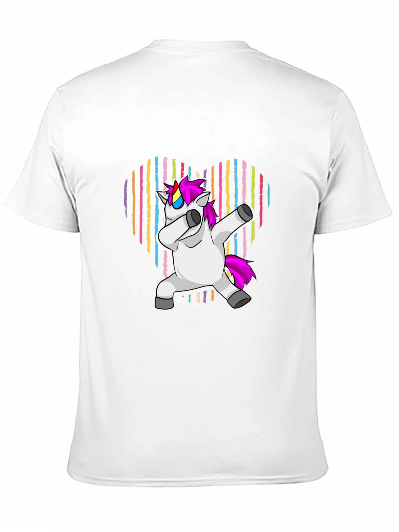 Unicorn Dabbing Heart T-Shirt