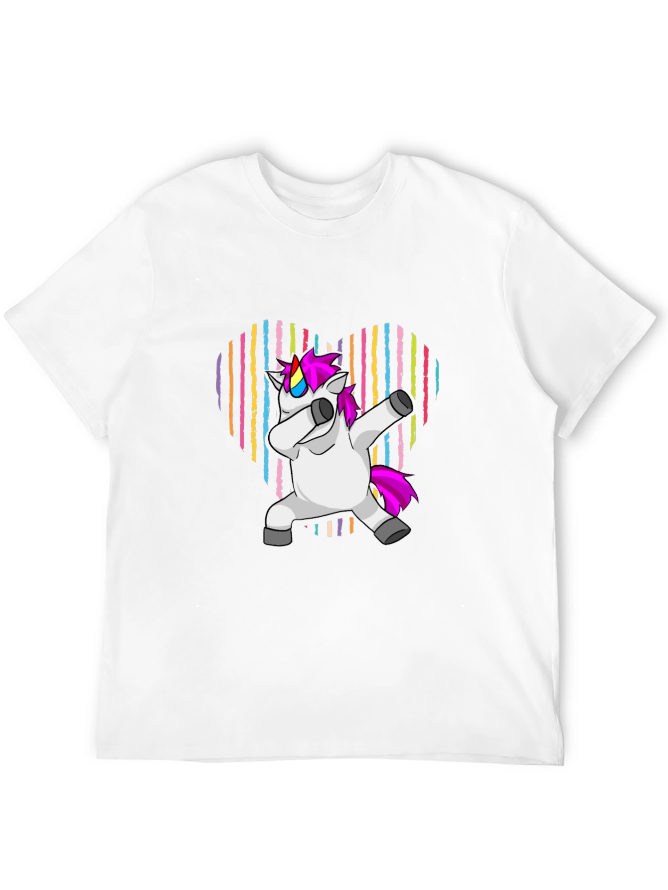 Unicorn Dabbing Heart T-Shirt