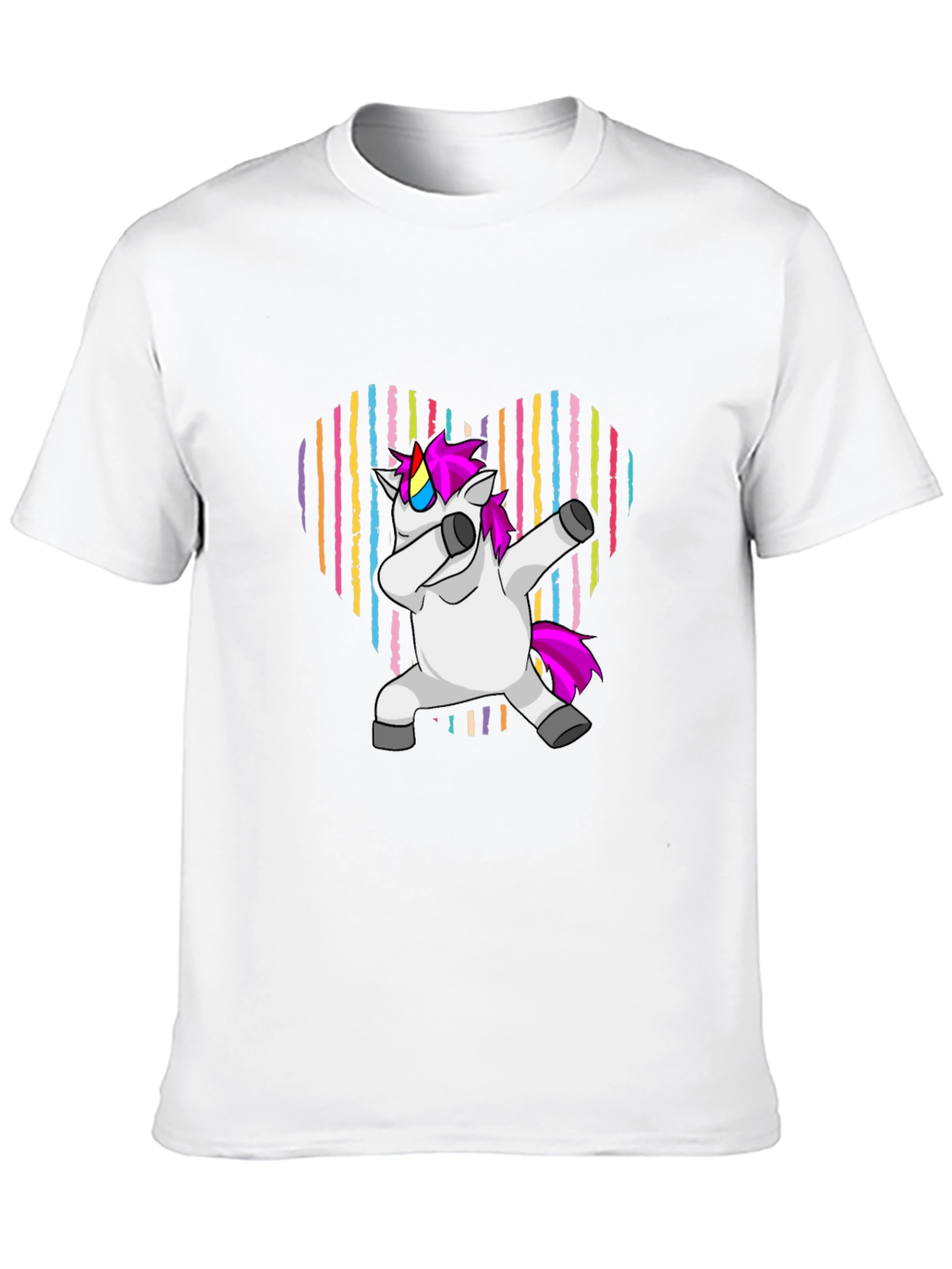 Unicorn Dabbing Heart T-Shirt