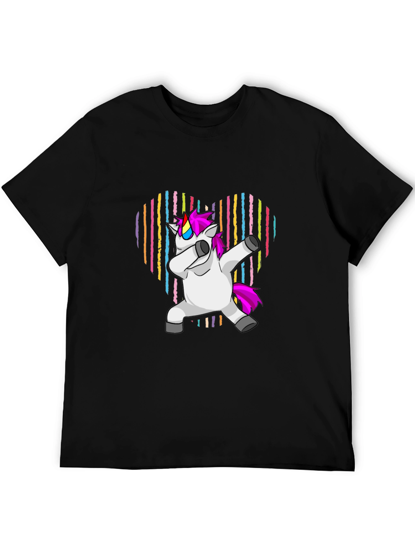 Unicorn Dabbing Heart T-Shirt