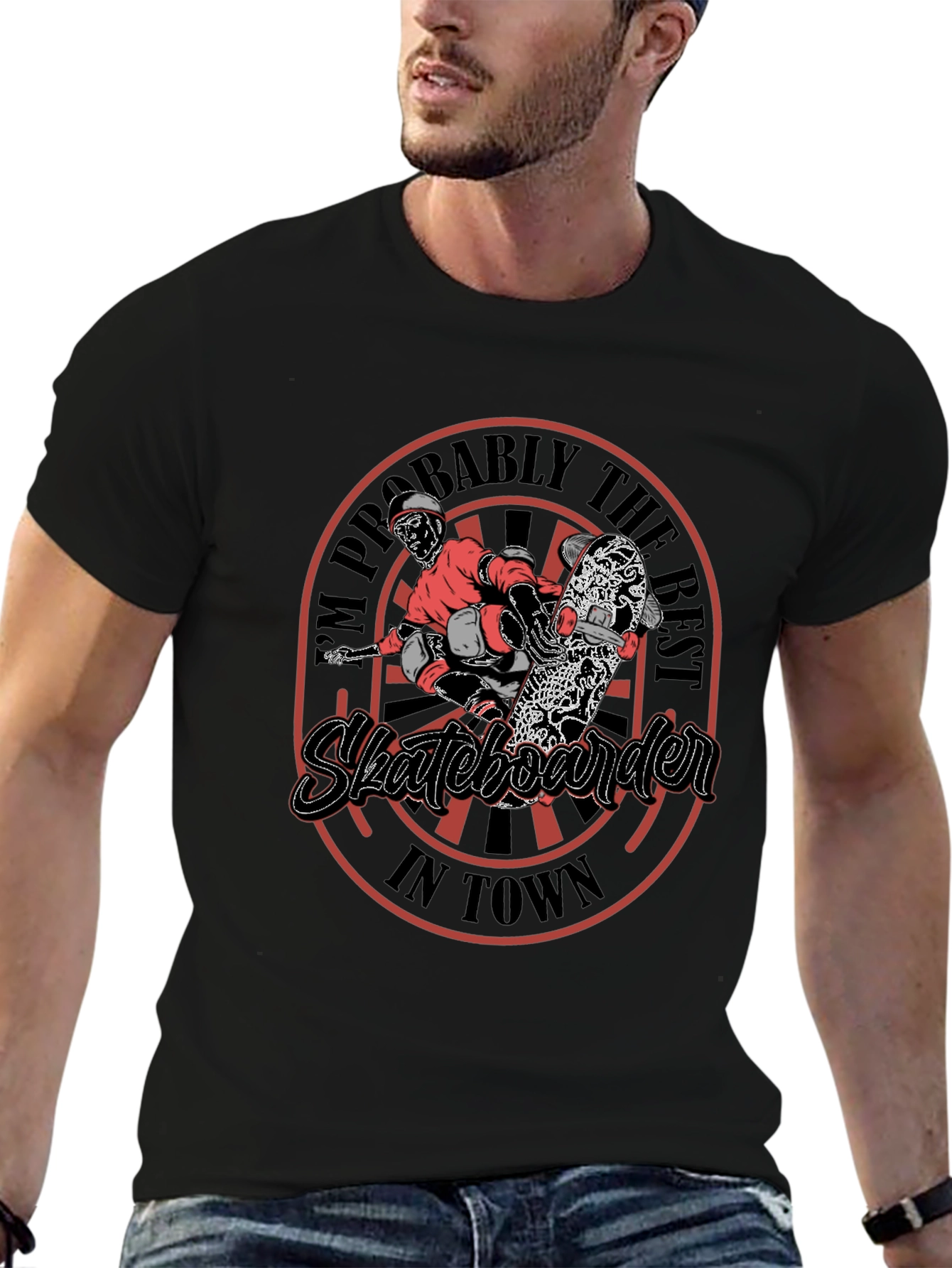 Skateboarder Graphic T-Shirt - Best in Town