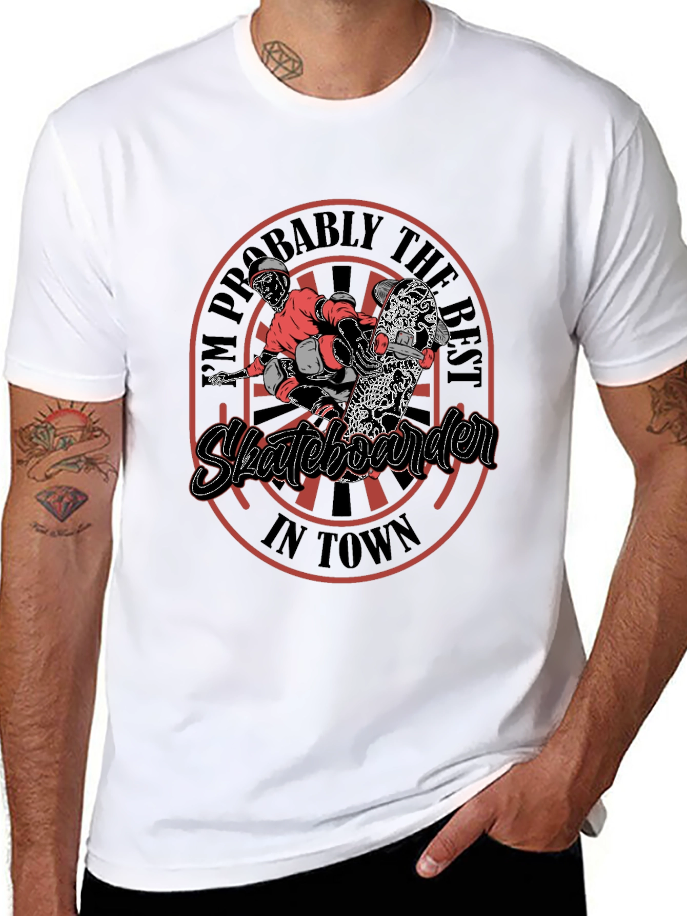 Skateboarder Graphic T-Shirt - Best in Town