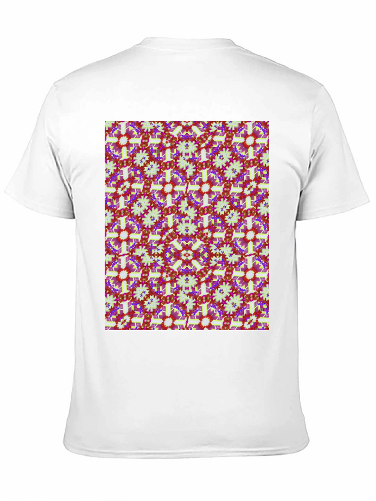 Patterned Mens Black T-Shirt