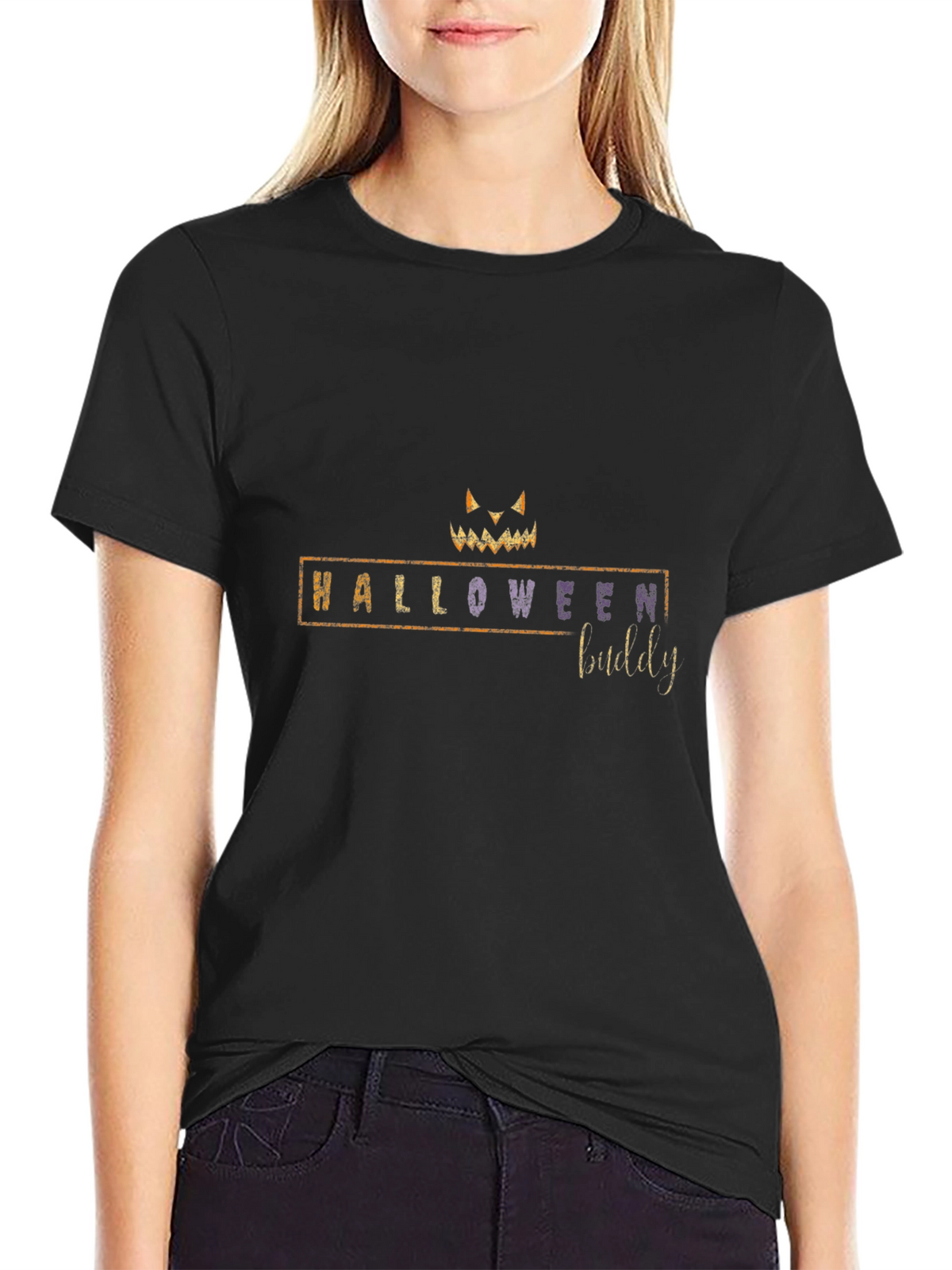 Halloween Buddy Black T-Shirt
