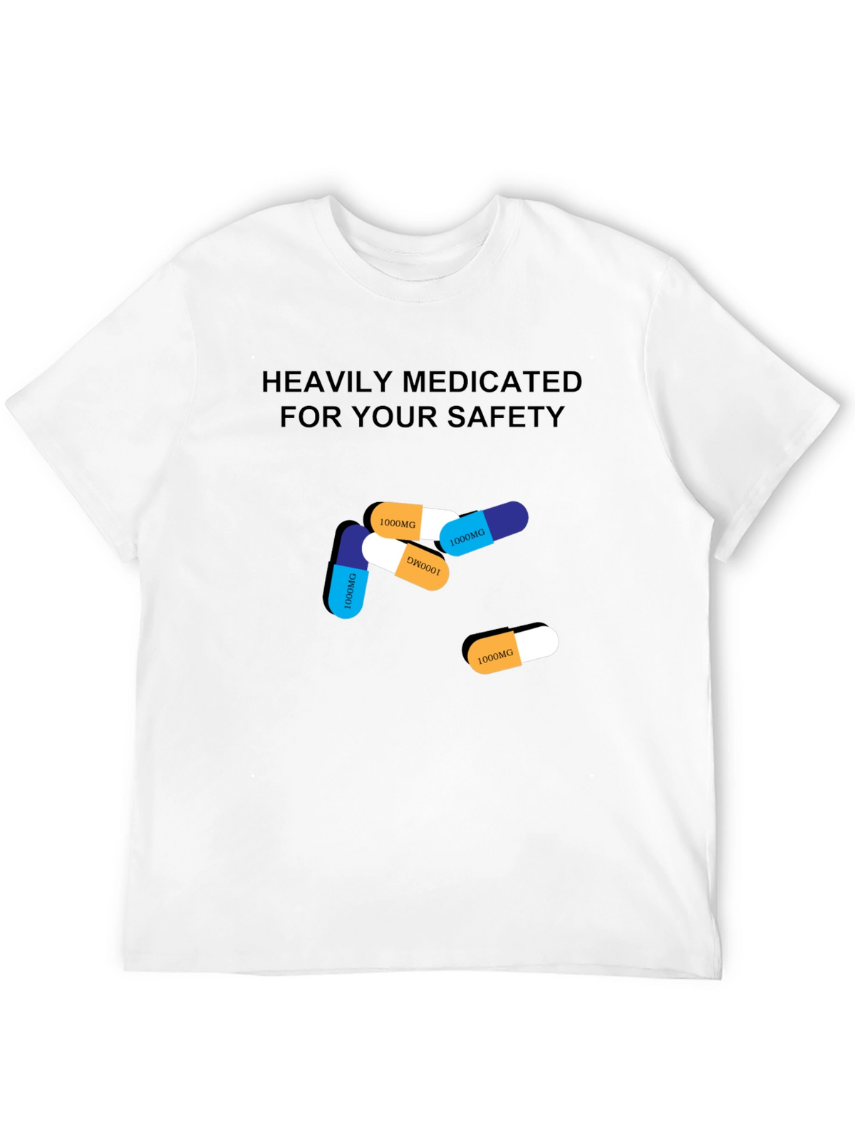 Heavily Medicated T-Shirt Funny Graphic Tee