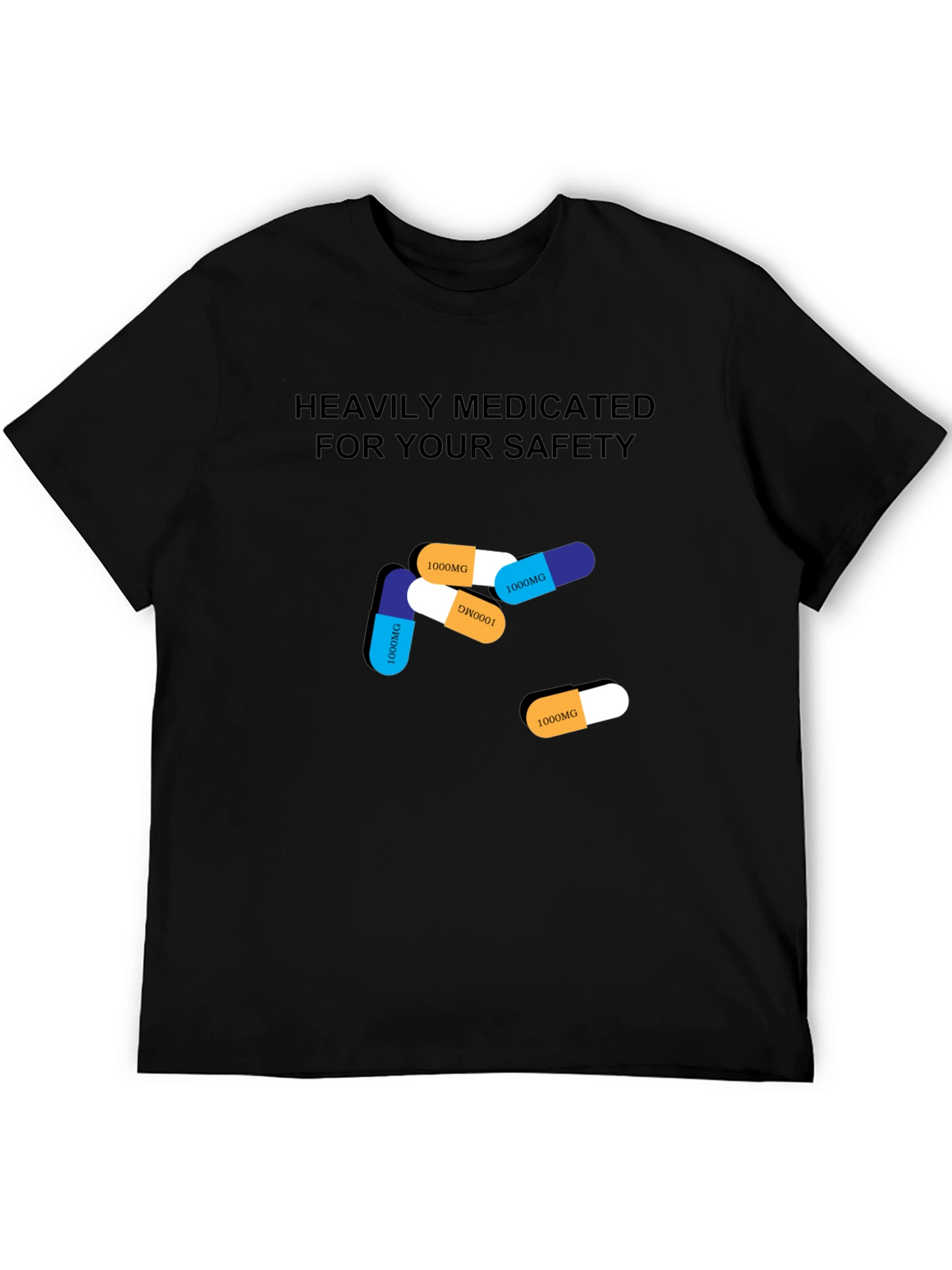 Heavily Medicated T-Shirt Funny Graphic Tee