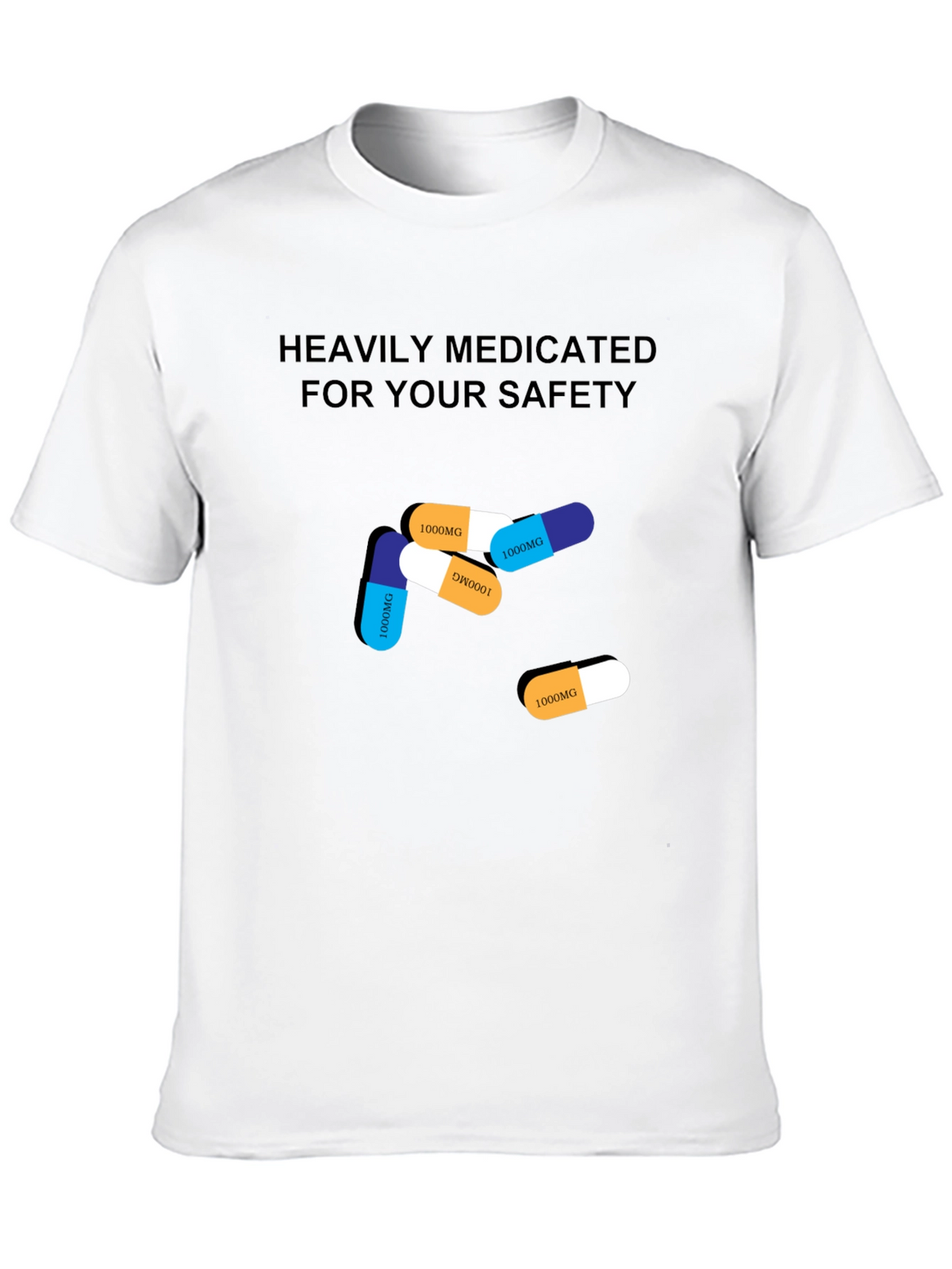 Heavily Medicated T-Shirt Funny Graphic Tee