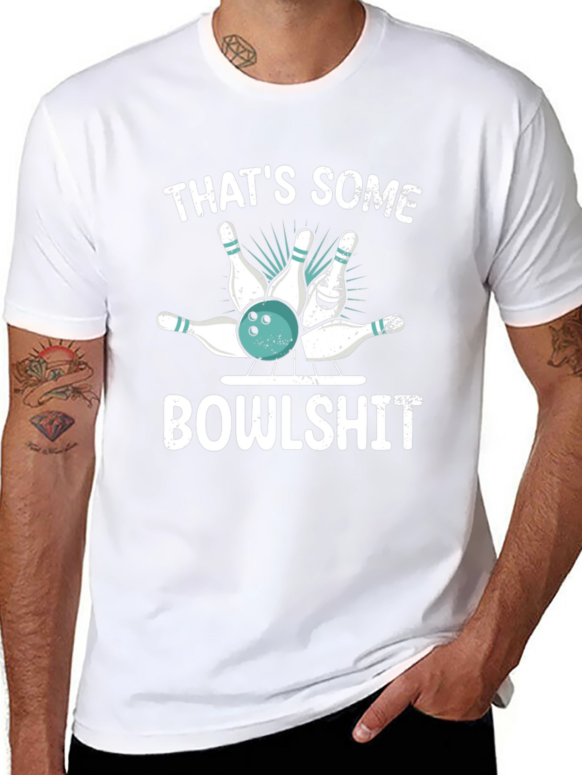 Funny Bowling T-Shirt: Thats Some Bowlshit Graphic Tee