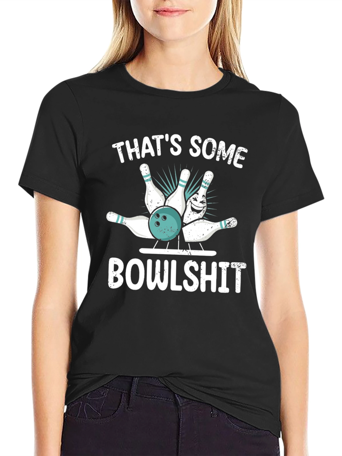 Funny Bowling T-Shirt: Thats Some Bowlshit Graphic Tee