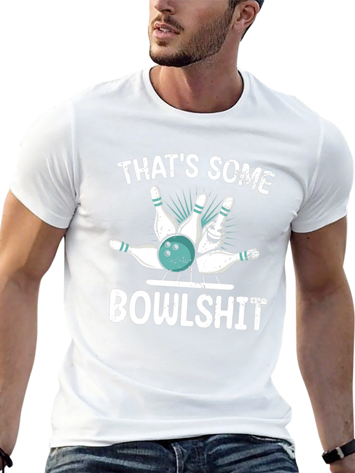 Funny Bowling T-Shirt: Thats Some Bowlshit Graphic Tee
