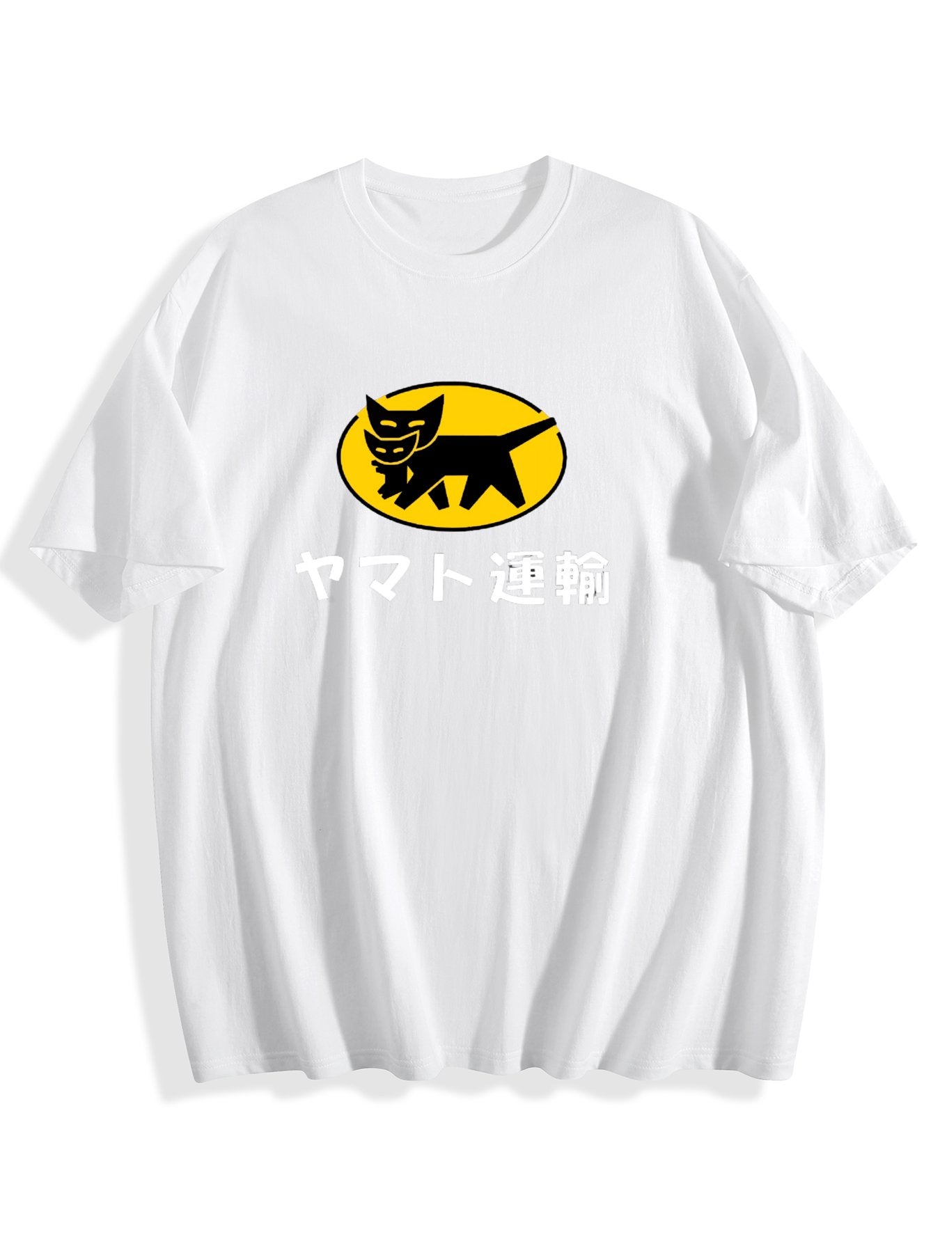 T-shirt Yamato Transport TA-Q-BIN Cat Vintage Wash Japanese Design T-Shirt