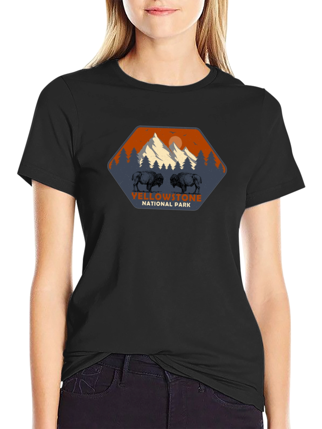 Yellowstone National Park Bison Graphic Tee