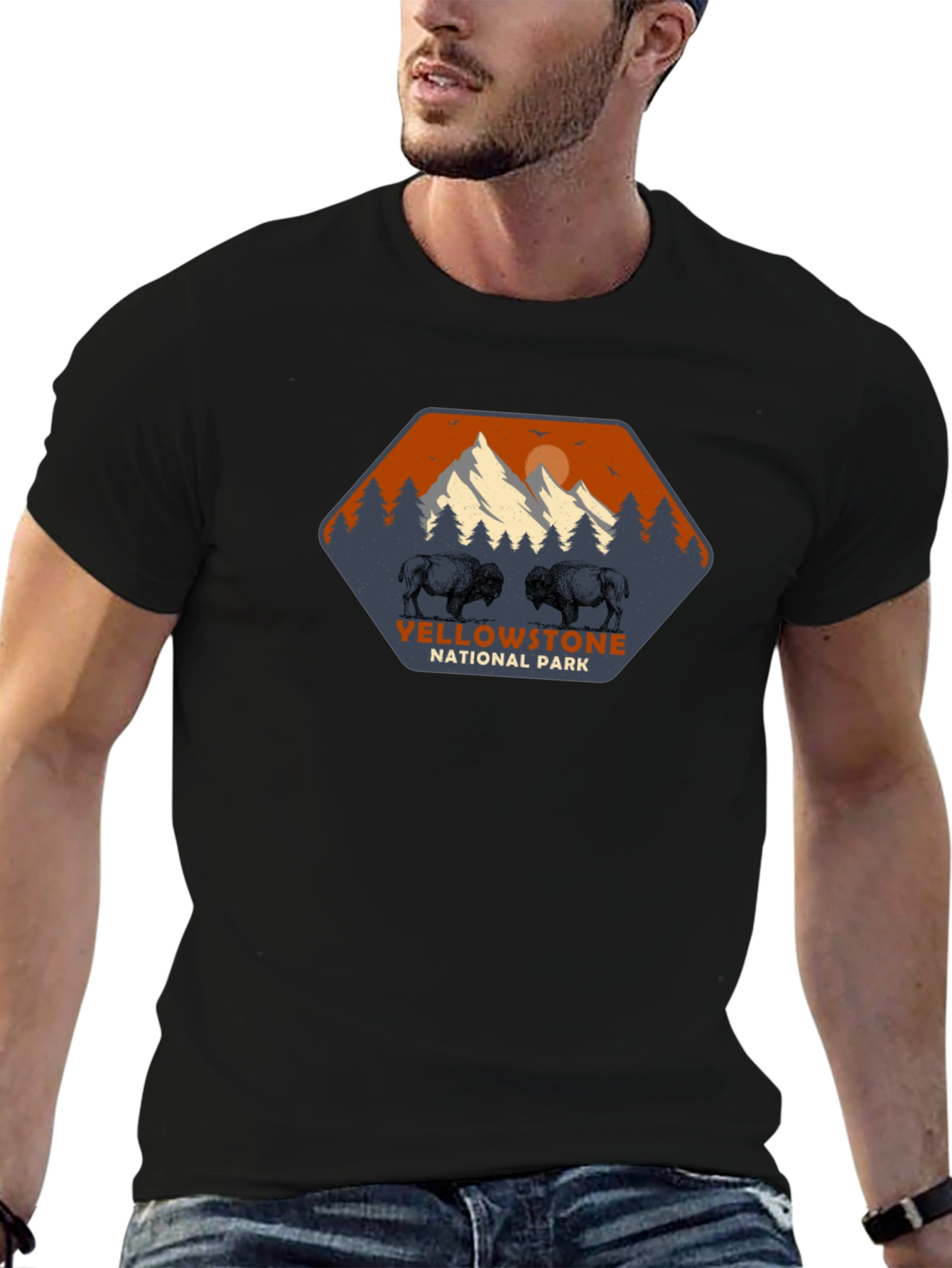 Yellowstone National Park Bison Graphic Tee