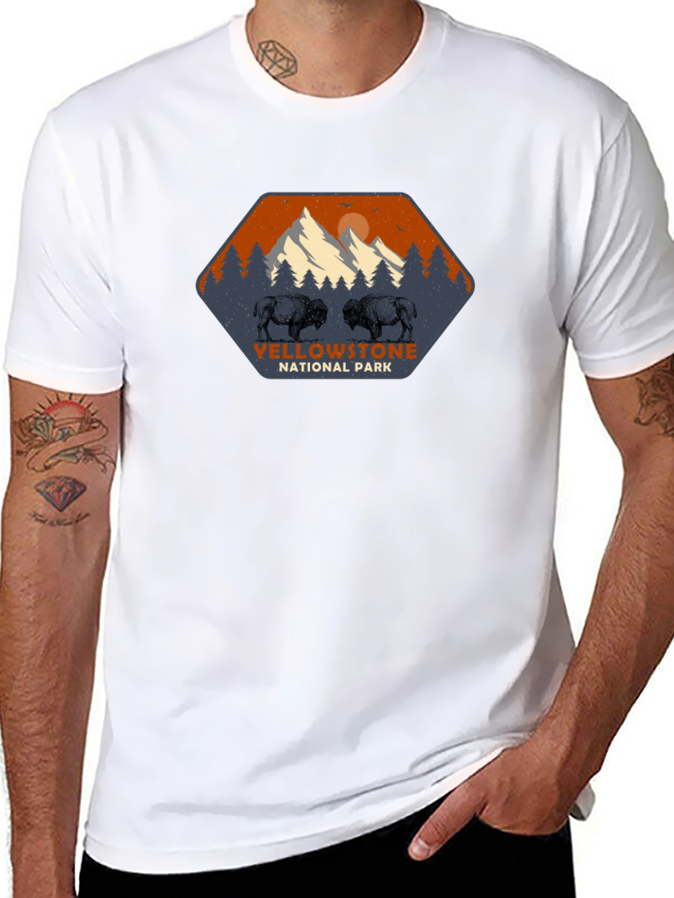 Yellowstone National Park Bison Graphic Tee