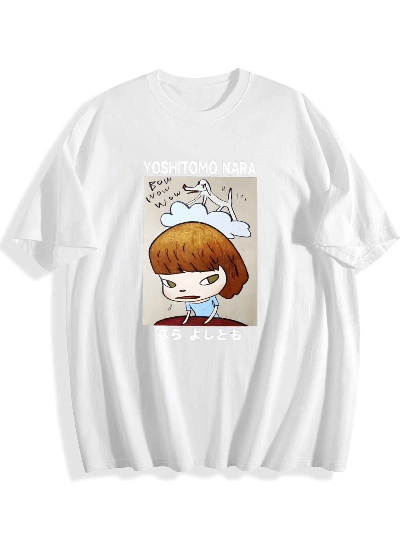 T-shirt Yoshitomo Nara Vintage Wash Japanese Design T-Shirt
