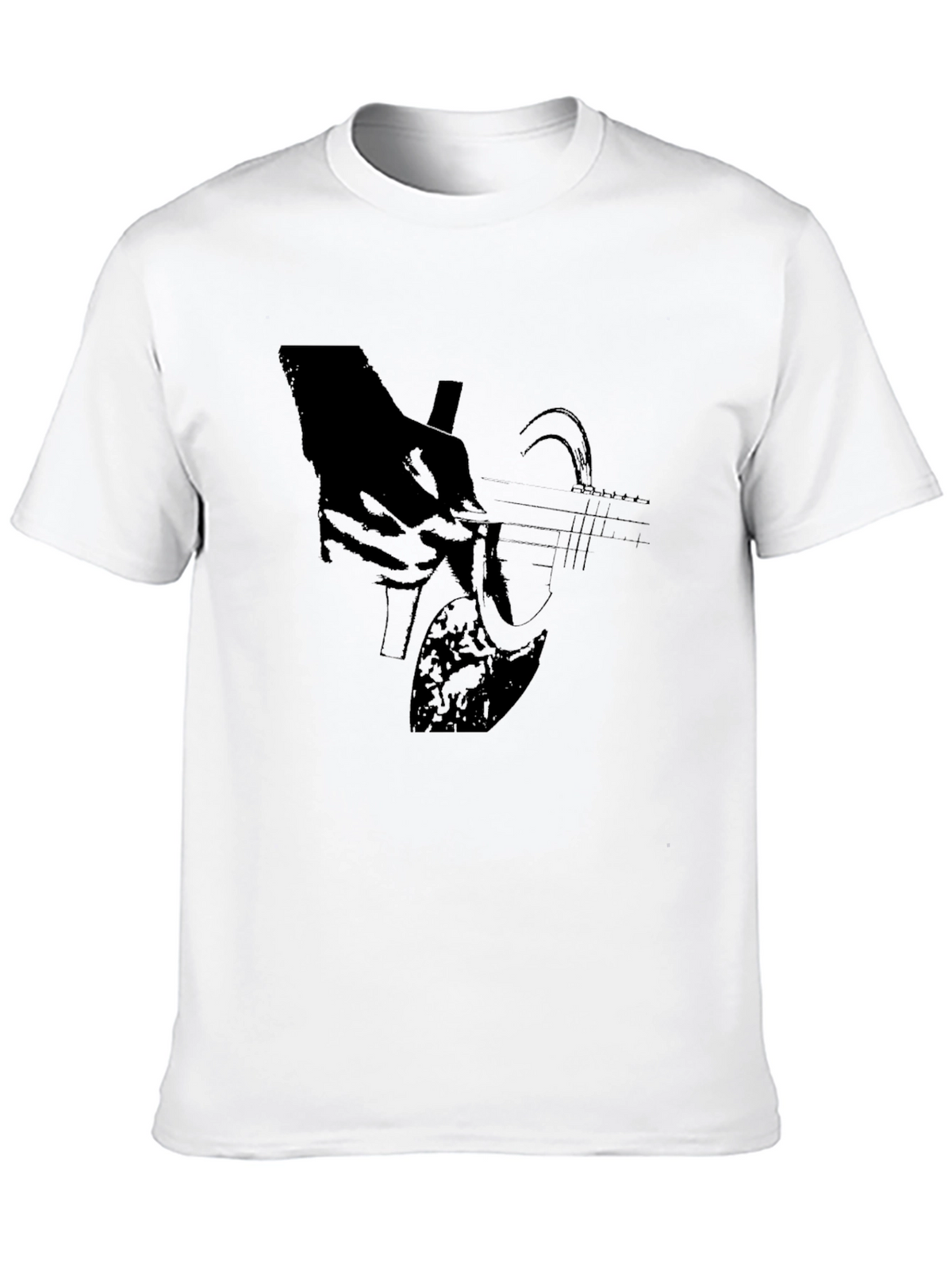 Guitar Player Black T-Shirt Graphic Tee