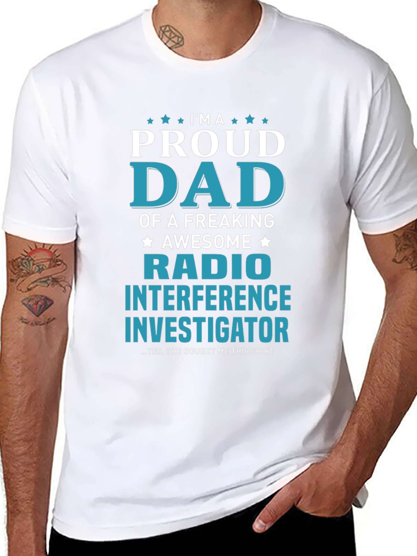 Proud Dad Radio Interference Investigator T-Shirt
