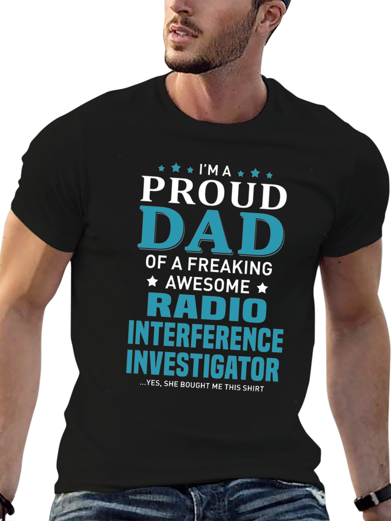 Proud Dad Radio Interference Investigator T-Shirt