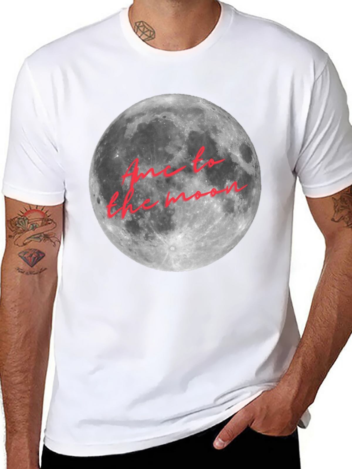 Moon Landing Graphic Tee - Soft Cotton Comfort