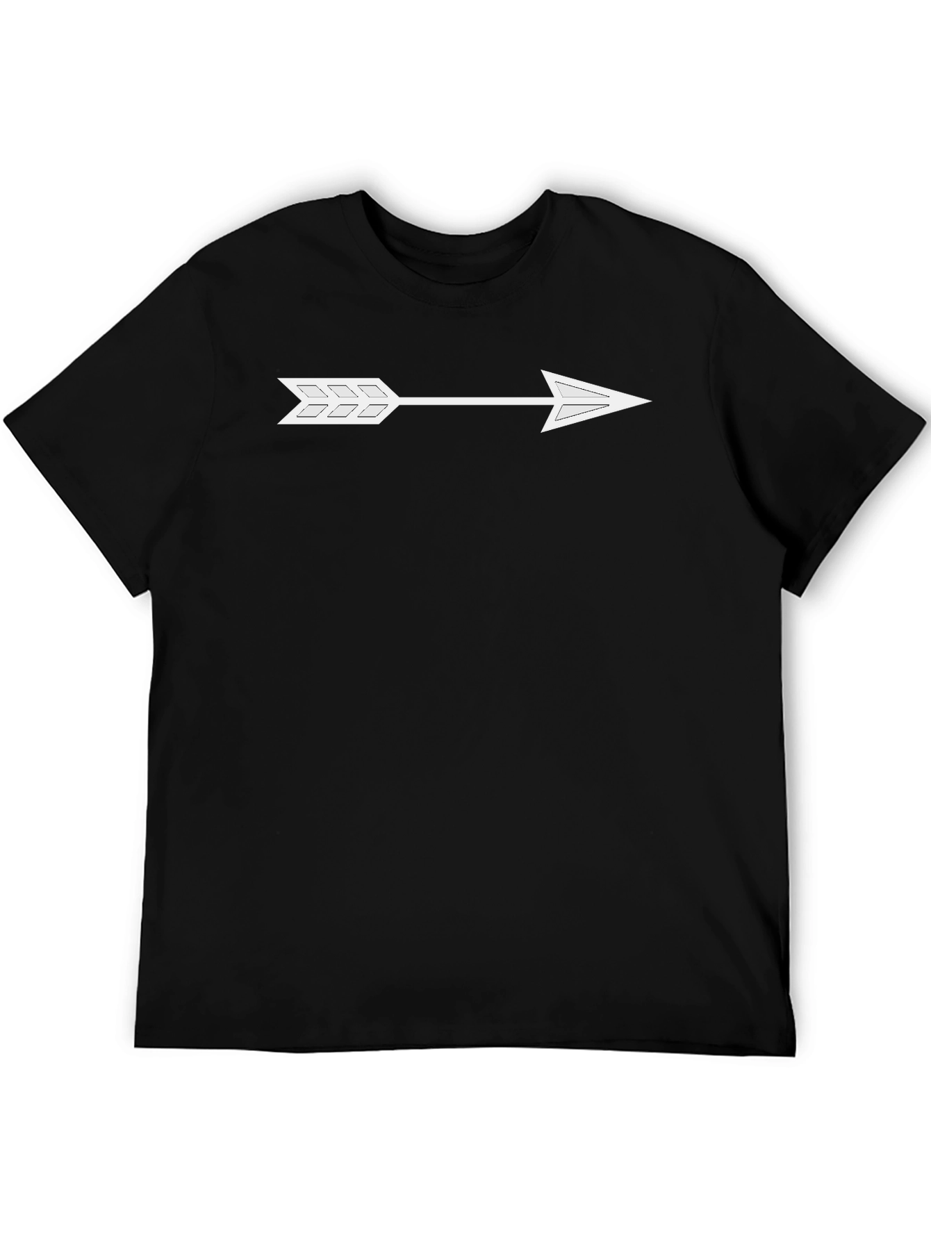 Arrow Graphic Black T-Shirt - Trendy Casual Wear