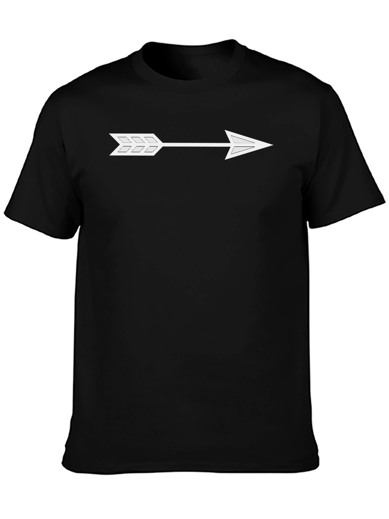 Arrow Graphic Black T-Shirt - Trendy Casual Wear