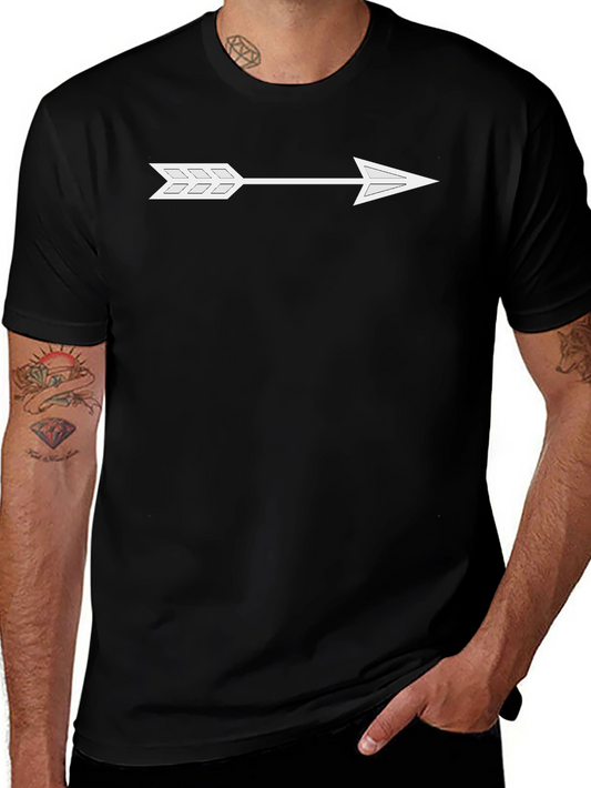 Arrow Graphic Black T-Shirt - Trendy Casual Wear