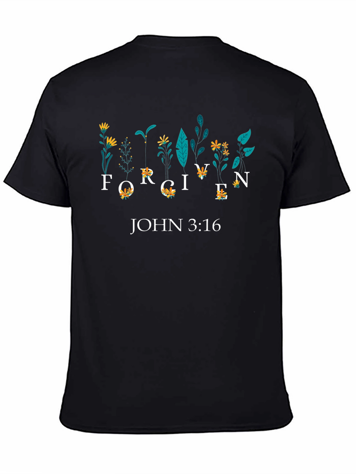 Forgiven John 3:16 Floral Graphic Tee