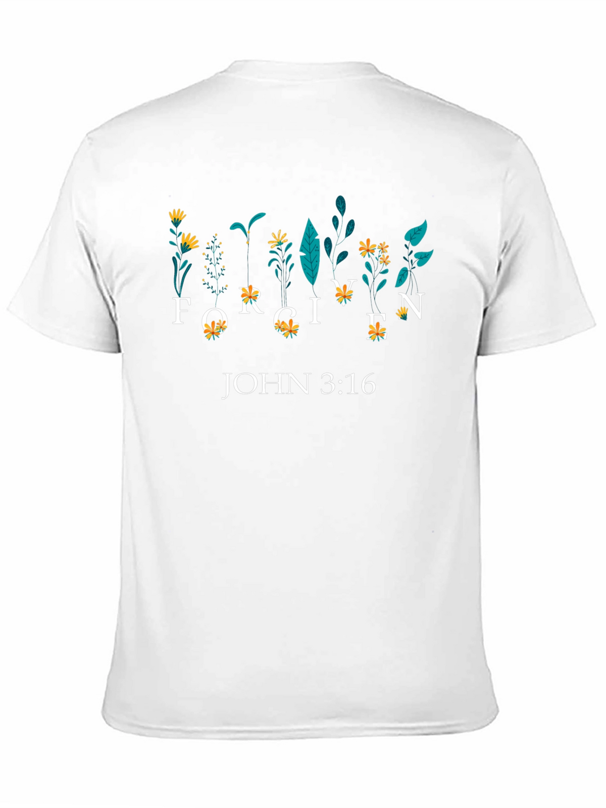 Forgiven John 3:16 Floral Graphic Tee