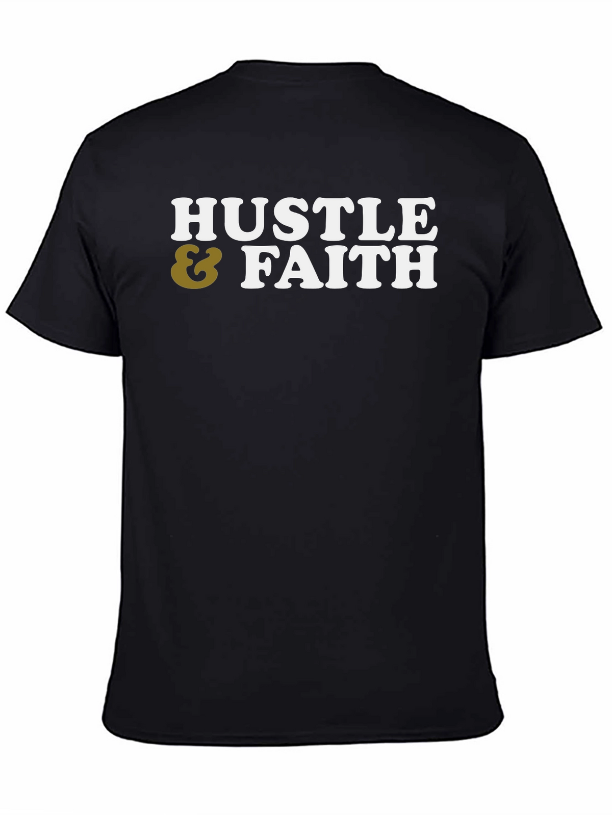 Hustle & Faith Graphic Tee - Casual Cotton T-Shirt