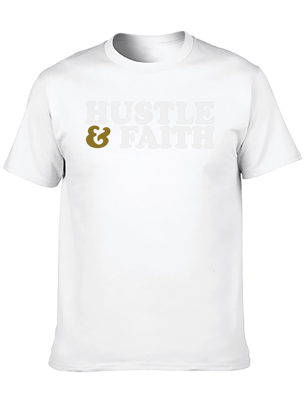 Hustle & Faith Graphic Tee - Casual Cotton T-Shirt