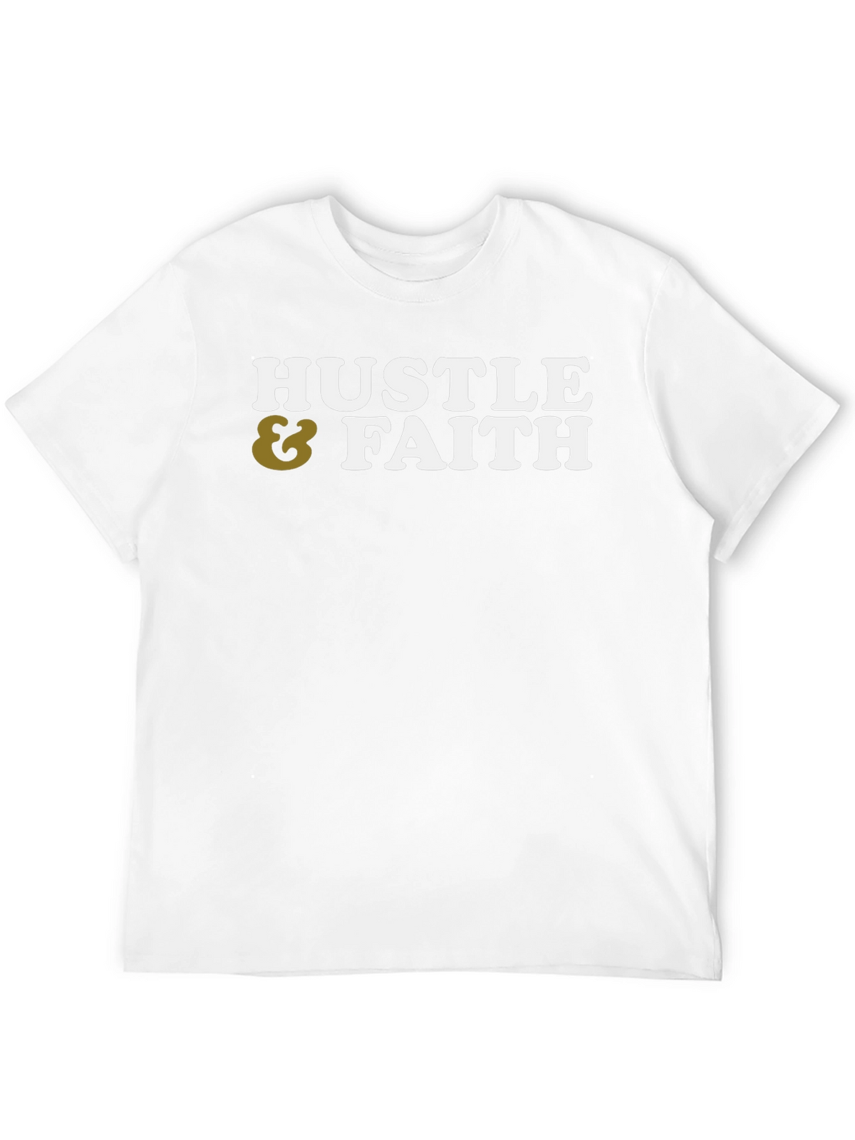 Hustle & Faith Graphic Tee - Casual Cotton T-Shirt