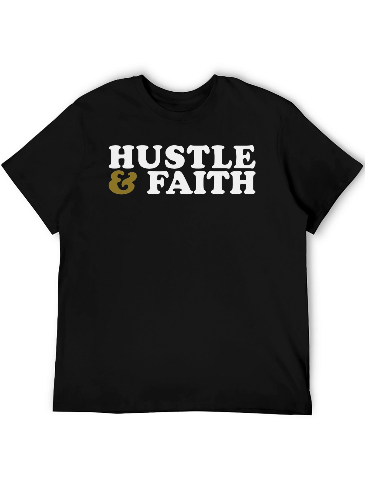Hustle & Faith Graphic Tee - Casual Cotton T-Shirt
