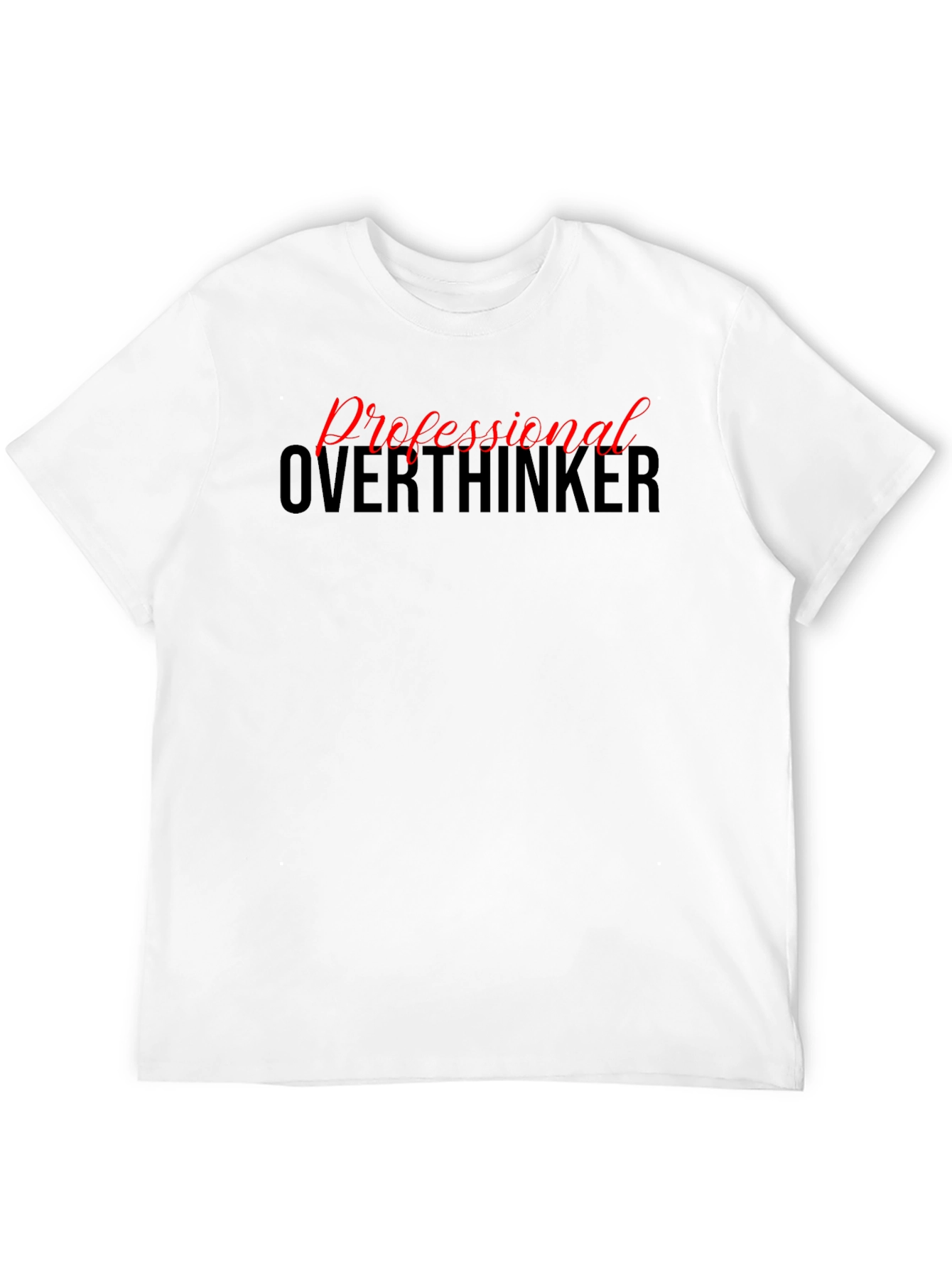 Professional Overthinker Graphic Tee - Black