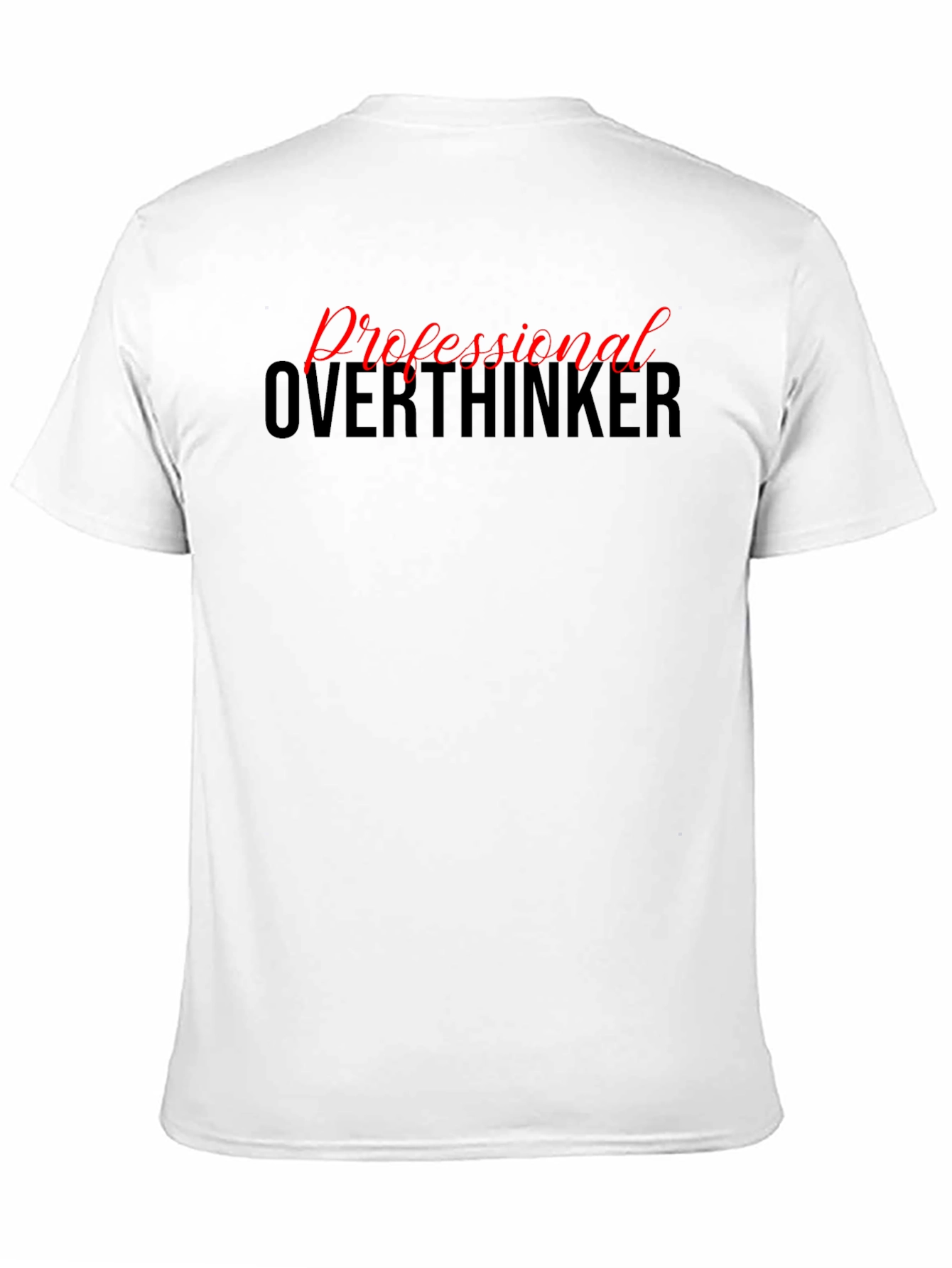 Professional Overthinker Graphic Tee - Black