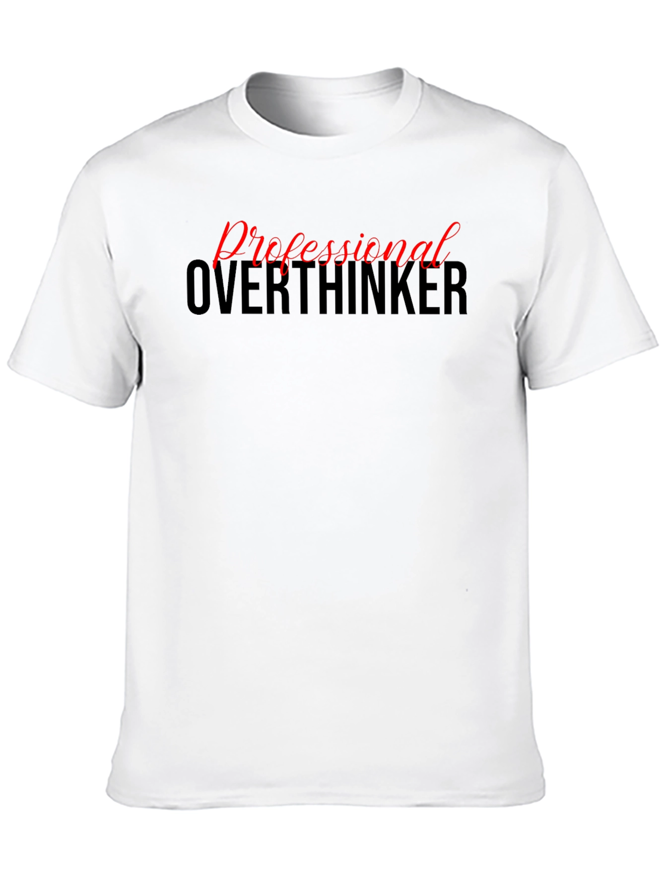 Professional Overthinker Graphic Tee - Black