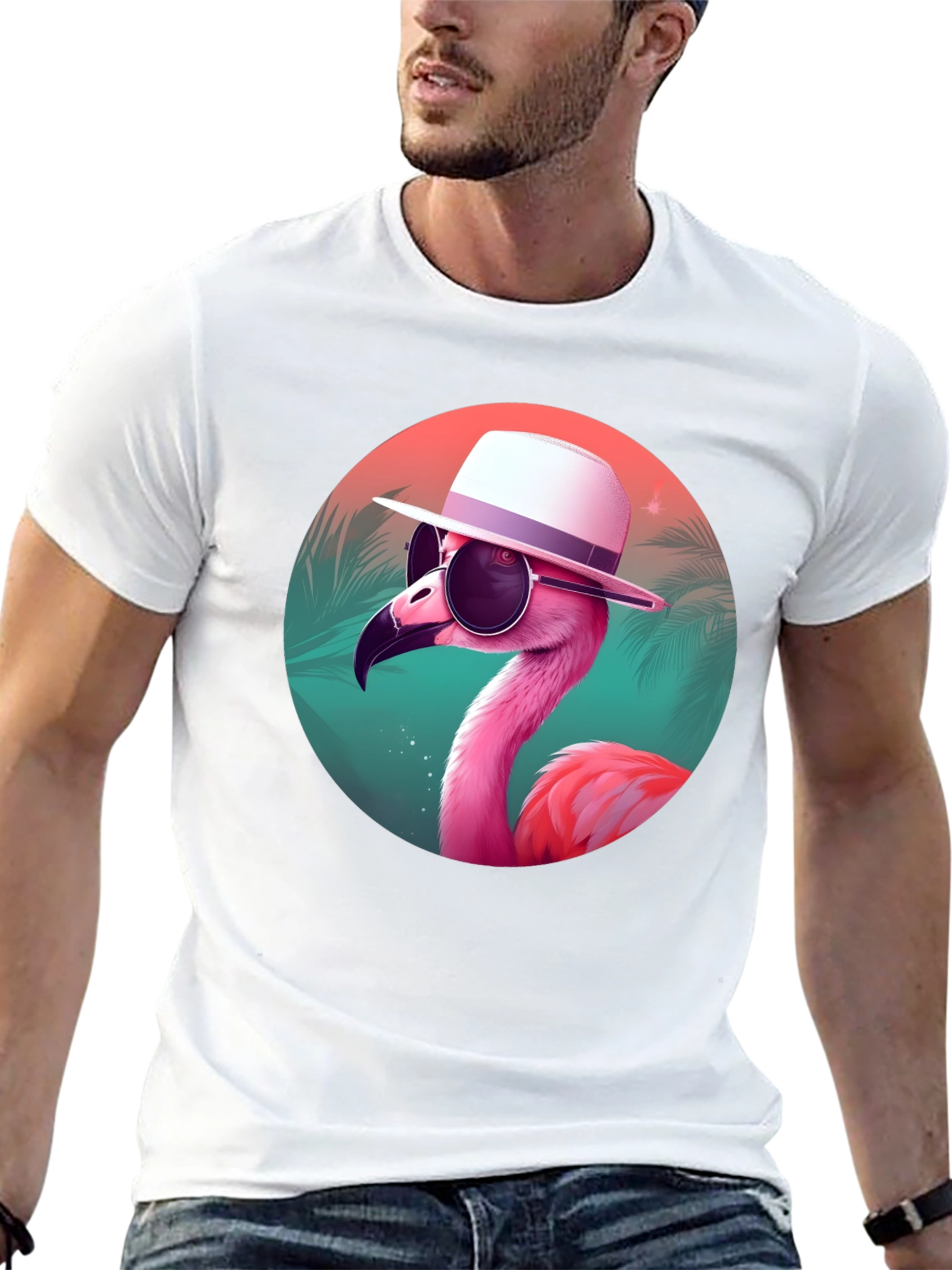 Cool Flamingo Graphic Tee