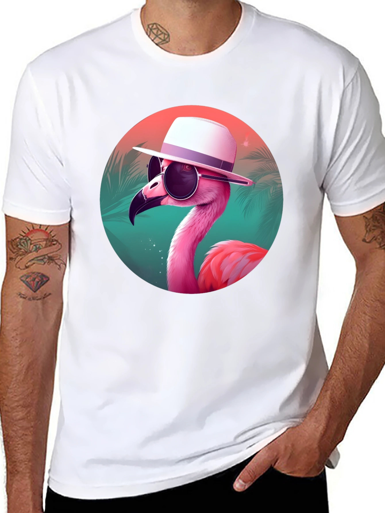 Cool Flamingo Graphic Tee
