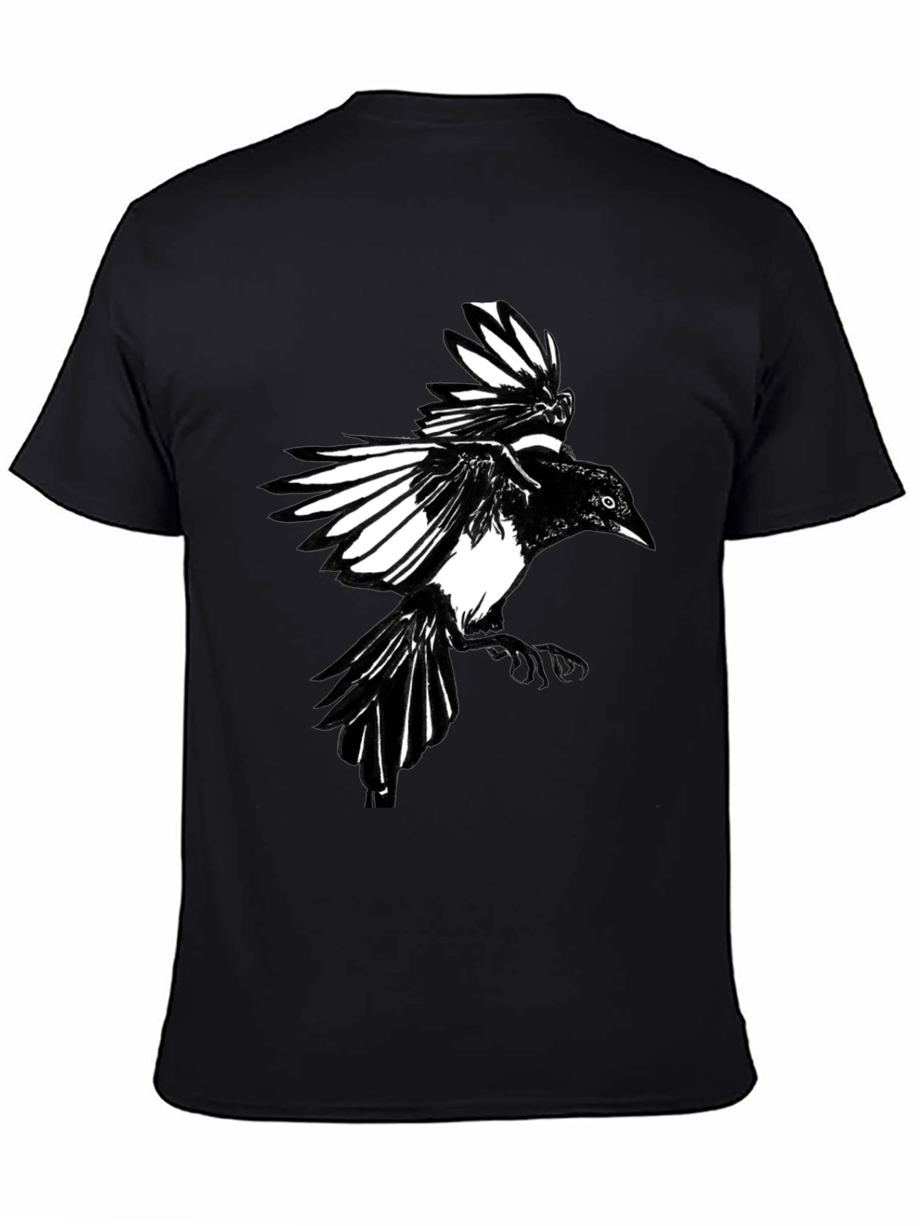 Black Crow Graphic Print Tee