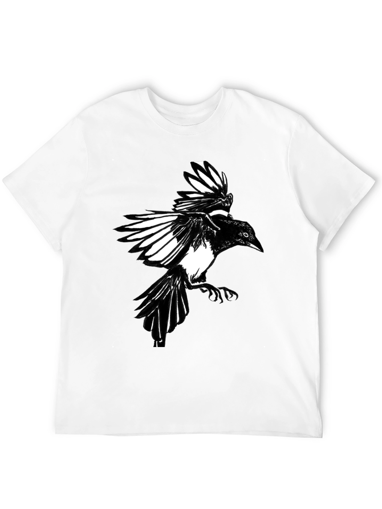 Black Crow Graphic Print Tee