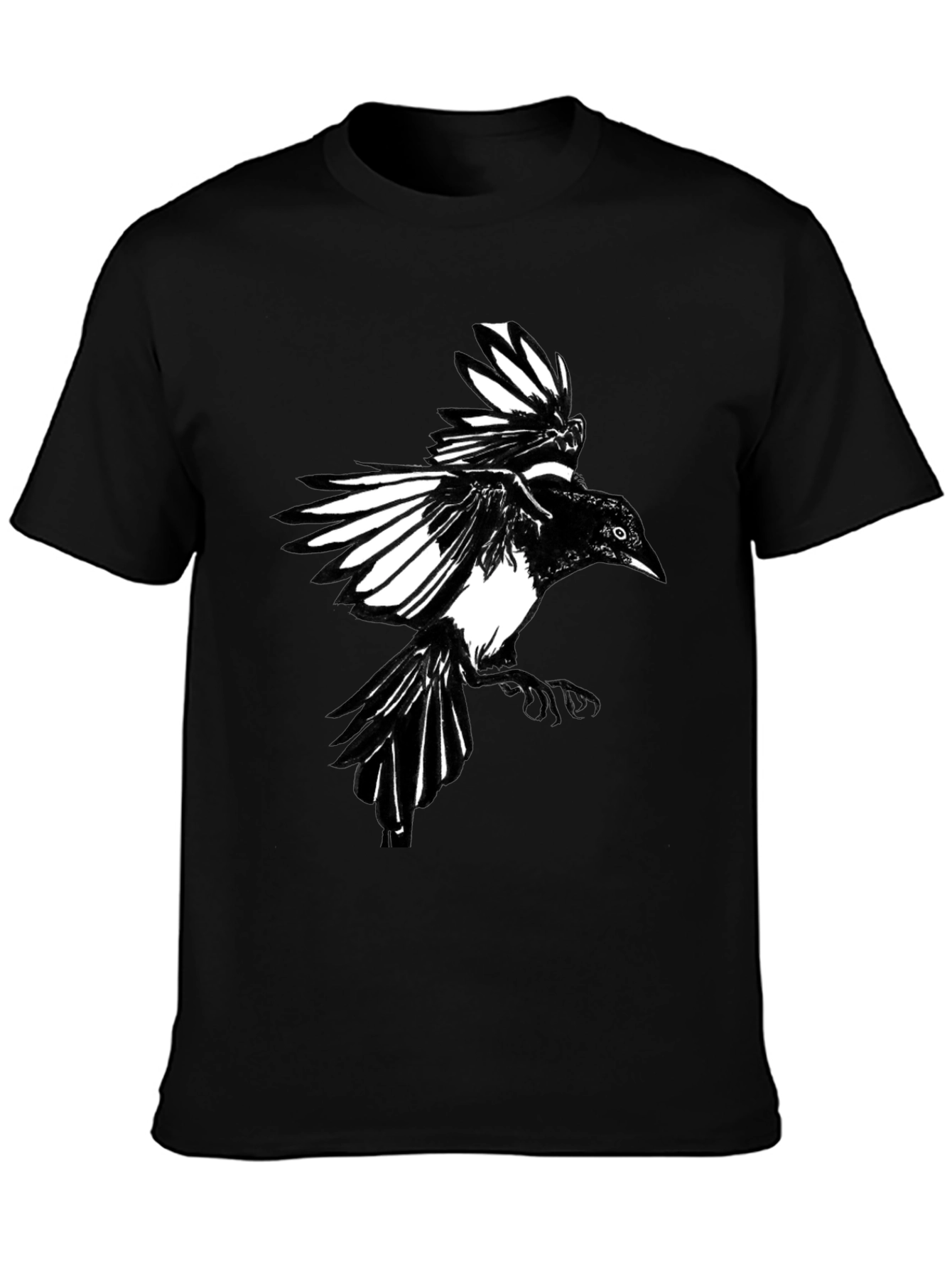 Black Crow Graphic Print Tee